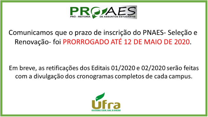 proaes prorroga